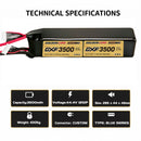DXF Lipo Battery 12S 44.4V 3500mAh 150C GoldSeries Graphene Softcase with EC5 / T / TRX / XT60 / XT90 / XT150 / Q8s Plug for RC 1/8 1/10 Buggy Truck Car Off-Road Drone