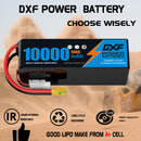DXF LiPo Battery 6S 22.2V 10000mAh 100C Graphene Softcase with EC5 / T / TRX / XT60 / XT90 / XT150 / Q8s Plug for RC 1/8 1/10 Buggy Truck Car Off-Road Drone