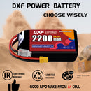 DXF 2200mAh 3S 120C 11.1V Lipo Battery Pack for FPV LiPo Battery
