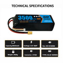 DXF Lipo Battery 3S 11.1V 3500mAh 100C GoldSeries Graphene Softcase with EC5 / T / TRX / XT60 / XT90 / XT150 / Q8s Plug for RC 1/8 1/10 Buggy Truck Car Off-Road Drone