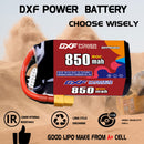DXF 850mAh 5S 80C 18.5V Lipo Battery Pack for FPV LiPo Battery