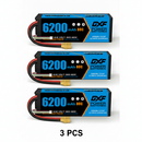 DXF 4S 14.8V 6200mAh 80C Graphene Hardcase LiPo Battery XT90 for 1/8 1/10 RC Buggy Truck Car Drone (1-6 Pack)