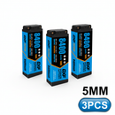 DXF BLUE 2S HV 7.6V 8400mAh 140C Graphene Slim Hardcase LiPo with 5mm to Deans/T-Plug & 10AWG Wire (1-6 Pack)