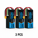DXF 6S 22.2V 4200mAh 100C Graphene Soft Case LiPo Battery with XT60 Plug for 1/8 1/10 RC Cars, Trucks, Buggies & Drones (Multi-Pack Options)