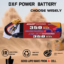 DXF 350mAh 6S 70C 22.8V Lipo Battery Pack for FPV LiPo Battery
