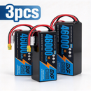 DXF 6S 22.2V 46000mAh 5C Soft Case LiPo Battery with 8AWG Wire for Toy Cars, Boats, UAVs & Drones (1-6 Pack)