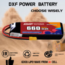 DXF 660mAh 3S 90C 11.4V Lipo Battery Pack for FPV LiPo Battery
