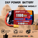 DXF 1100mAh 5S 120C 18.5V Lipo Battery Pack for FPV LiPo Battery