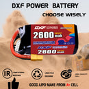 DXF 2600mAh 5S 120C 18.5V Lipo Battery Pack for FPV LiPo Battery