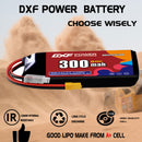DXF 300mAh 3S 80C 11.4V Lipo Battery Pack for FPV LiPo Battery