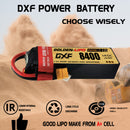 DXF LiPo Battery 2S 7.4V 8400mAh 140C Graphene Softcase with EC5 / T / TRX / XT60 / XT90 / XT150 / Q8s Plug for RC 1/8 1/10 Buggy Truck Car Off-Road Drone
