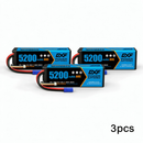 DXF 3S LiPo 배터리 11.1V 5200mAh 80C 하드케이스 (RC 1/8 1/10 버기 트럭 자동차 오프로드 드론용 EC5 플러그 포함)