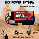 DXF 1850mAh 3S 140C 11.1V Lipo Battery Pack for FPV LiPo Battery