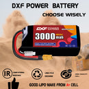 DXF 3000mAh 2S 120C 7.4V Lipo Battery Pack for FPV LiPo Battery