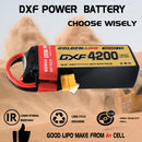 (CN)DXF 5S Lipo Battery 18.5V 150C 4200mAh Soft Case Battery with EC5 XT90 Connector for Car Truck Tank RC Buggy Truggy Racing Hobby