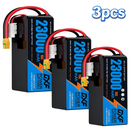DXF SEMI-SOLID 14S 53.9V 23000mAh 15C Soft Case LiPo Battery with 8AWG Wire for Toy Cars, Boats, UAVs & Drones (1-6 Pack)