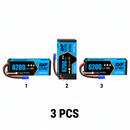 DXF 3S 11.1V 6200mAh 80C Hardcase LiPo Battery with 10AWG EC5 for 1/8 1/10 RC Cars, Trucks, Buggies (1-6 Pack Available)