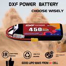 DXF 450mAh 3S 80C 11.4V Lipo Battery Pack for FPV LiPo Battery