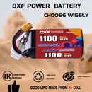 DXF 1100mAh 6S 60C 22.8V Lipo Battery Pack for FPV LiPo Battery