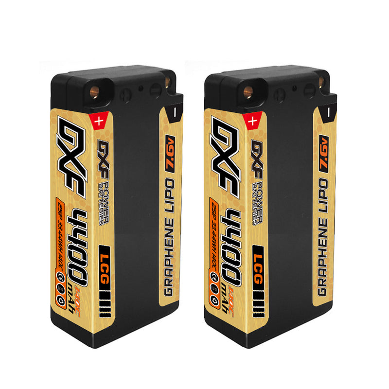 (JP)DXF 2S ショーティー リポバッテリー 7.6V 140C 4400mAh 5mm Tプラグ ハードケース 1/10 バギー トラギー オフロード ボート 車 トラック レーシング ヘリコプター用