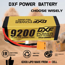 (IT)DXF High Voltage 4S 9200 mAh 15,2 V 130C Batteria Lipo ad Alta Capacità Hardcase con XT90 Spina per 1:8 Scala RC Auto, Multi-Rotore RC Aeroplano, RC Elicottero, RC Barca