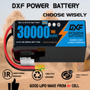 (CN)DXF 12S Lipo Battery 44.4V 10C 30000mAh Soft Case Battery  for Drone UAV FPV Car Truck Tank RC Semi solidstate Battery Racing Hobby