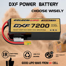 DXF Lipo Battery 6S HV 22.8V 7200mAh 140C GoldSeries Graphene Softcase with EC5 / T / TRX / XT60 / XT90 / XT150 / Q8s Plug for RC 1/8 1/10 Buggy Truck Car Off-Road Drone