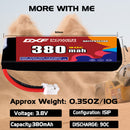 DXF 380mAh 1S 90C 3.8V Lipo Battery Pack for FPV LiPo Battery