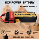 (CN)DXF 3S Lipo Battery 11.1V 150C 6500mAh Soft Case Batter5y with EC5 XT90 Connector for Car Truck Tank RC Buggy Truggy Racing Hobby