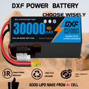 (CN)DXF 6S Lipo Battery 23.1V 15C 30000mAh Soft Case Battery  for Drone UAV FPV Car Truck Tank RC Buggy Truggy Racing Hobby