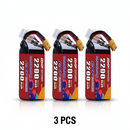 DXF 6S 22.2V 2200mAh 150C Graphene Softcase LiPo Battery with XT60 Plug for FPV Racing Drones, Quadcopters & RC Planes (1-6 Pack Available)