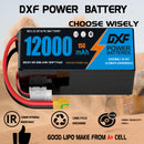 (CN)DXF 6S Lipo Battery 22.2V 15C 12000mAh Soft Case Battery  for Drone UAV FPV Car Truck Tank RC Buggy Truggy Racing Hobby