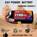 DXF 2200mAh 3S 100C 11.1V Lipo Battery Pack for FPV LiPo Battery
