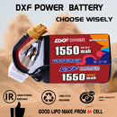 DXF 1550mAh 6S 150C 22.2V Lipo Battery Pack for FPV LiPo Battery