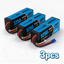 DXF 3S 11.1V 5250mAh 140C Graphene LiPo Hardcase Battery with 10AWG EC5 Plug for 1:8 RC Car Boat Airplane Helicopter Drone (1-6 Pack Available)