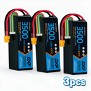 DXF 6S 22.2V 3500mAh 140C Gold Version Graphene LiPo Soft Case Battery with 12AWG XT60 Plug for RC Car Boat Airplane FPV Racing Drone (1-6 Pack Available)