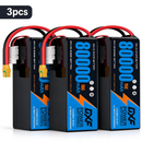 DXF 6S 23.1V 80000mAh 15C Soft Case LiHV Battery with 8AWG Wire for Toy Cars, Boats, UAVs & Drones (1-6 Pack)