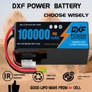 (CN)DXF 6S Lipo Battery 23.1V 15C 100000mAh Soft Case Battery  for Drone UAV FPV Car Truck Tank RC Buggy Truggy Racing Hobby
