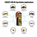 DXF Lipo Battery 6S HV 22.8V 9200mAh 140C GoldSeries Graphene Softcase with EC5 / T / TRX / XT60 / XT90 / XT150 / Q8s Plug for RC 1/8 1/10 Buggy Truck Car Off-Road Drone