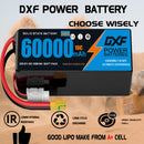 (CN)DXF 6S Lipo Battery 22.2V 10C 60000mAh Soft Case Battery  for Drone UAV FPV Car Truck Tank RC Buggy Truggy Racing Hobby