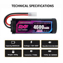 DXF NiMH SC Battery 6S 7.2V 4600mAh with Tamiya / EC3 / T-Plug / XT60 Connector for RC 1/10 Car Truck Buggy