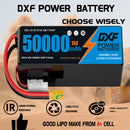 (CN)DXF 6S Lipo Battery 23.1V 15C 50000mAh Soft Case Battery  for Drone UAV FPV Car Truck Tank RC Buggy Truggy Racing Hobby