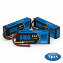 DXF 3S 11.1V 8400mAh 120C Graphene LiPo Hardcase Battery with 10AWG Deans T-Plug for RC Car Truck (1-6 Pack)