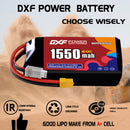 DXF 1550mAh 3S 60C 11.4V Lipo Battery Pack for FPV LiPo Battery