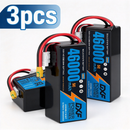 DXF SEMI-SOLID 14S 51.8V 46000mAh 5C Soft Case LiPo Battery with 8AWG Wire for Toy Cars, Boats, UAVs & Drones (1-6 Pack)