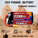 DXF 2200mAh 5S 110C 18.5V Lipo Battery Pack for FPV LiPo Battery