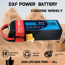 (GE)DXF 6S Lipo Battery 22.2V 100C10000mAh Soft Case Battery with XT60 Connector for Car Truck Tank RC Buggy Truggy Racing Hobby