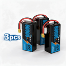 DXF SEMI-SOLID 12S 44.4V 60000mAh 5C Soft Case LiPo Battery with 8AWG Wire for Toy Cars, Boats, UAVs & Drones (1-6 Pack)