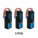 DXF 4S 14.8V 10000mAh 100C Graphene Soft Case LiPo Battery with EC5 Plug for 1/8 1/7 RC Cars, Trucks, Buggies & Boats (1-2 Pack Options)