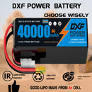 (CN)DXF 12S Lipo Battery 44.4V 5C 40000mAh Soft Case Battery  for Drone UAV FPV Car Truck Tank RC Buggy Truggy Racing Hobby Semi solidstate battery